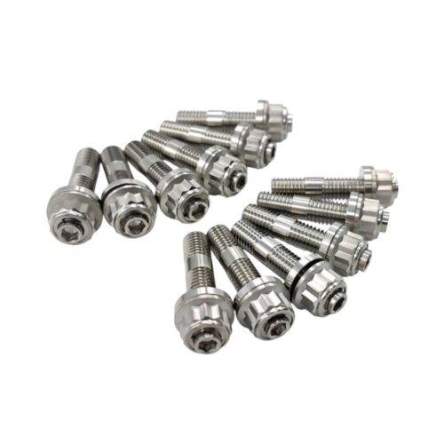 Titanium Exhaust Stud Kit With Lock Nuts Fit For Ford Barra EA EB ED EF EL AU BA BF FG Territory